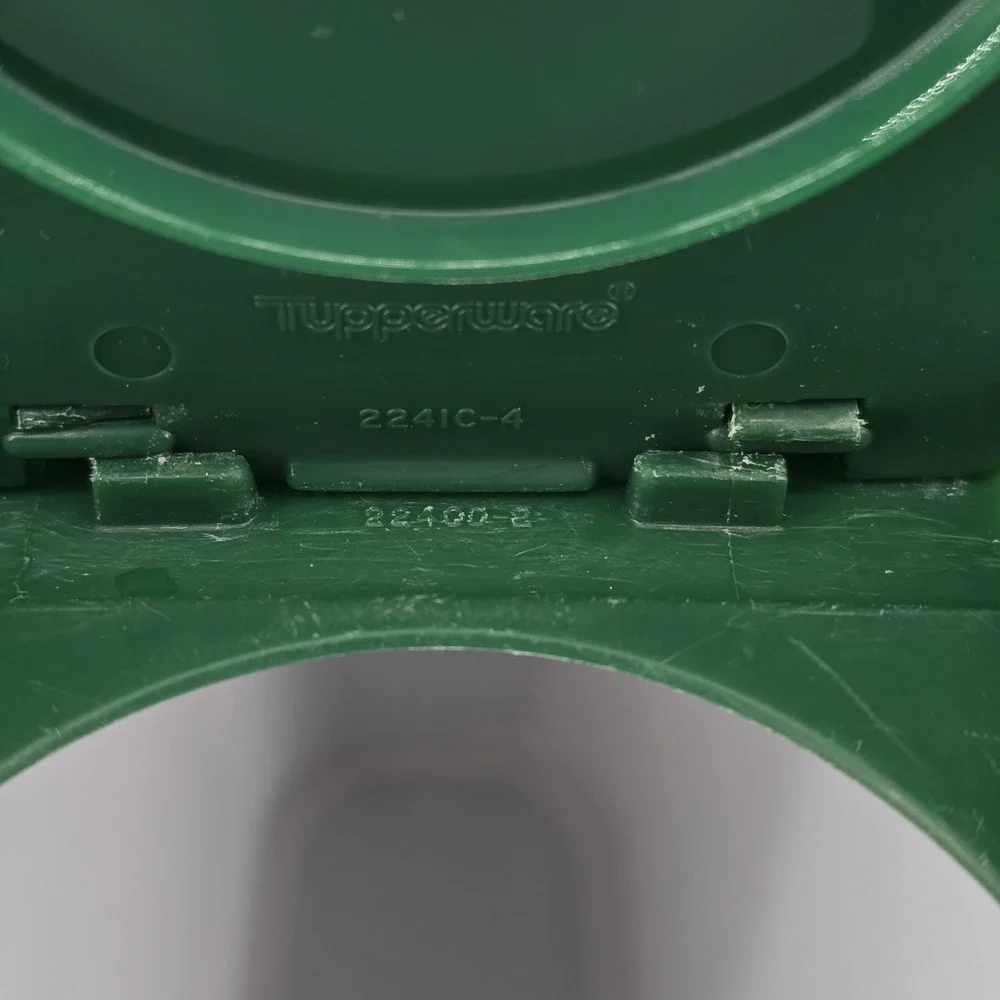 Set‎ of 3 Vtg Tupperware Modular Mates Containers Oval Green 1616 2241C 2351